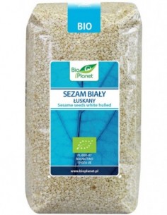 SEZAM BIAŁY ŁUSKANY BIO 500...