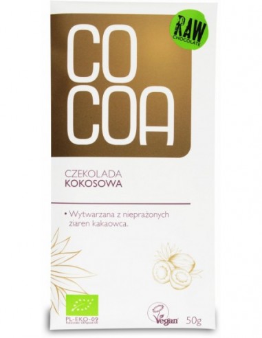 CZEKOLADA KOKOSOWA BIO 50 g - COCOA