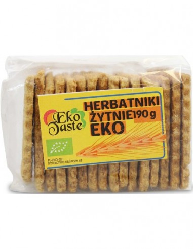 HERBATNIKI WEGAŃSKIE ŻYTNIE BIO 190 g...