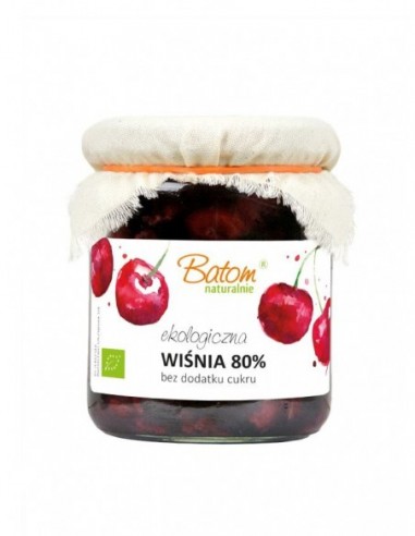 WIŚNIA 80% B/C BIO 260 g - BATOM