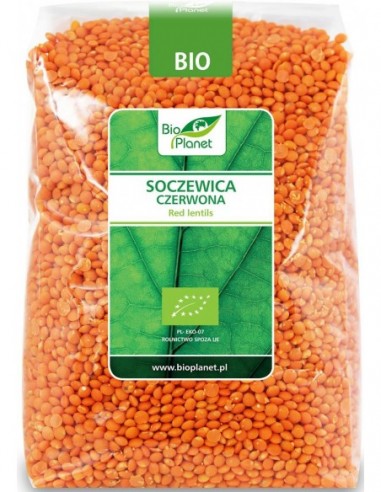 SOCZEWICA CZERWONA BIO 1 kg - BIO PLANET