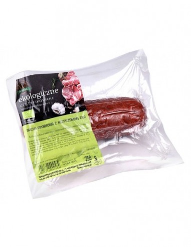 KIEŁBASA SUCHA DROBIOWA Z WIEPRZOWINĄ...