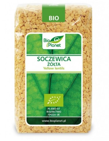 SOCZEWICA ŻÓŁTA BIO 500 g - BIO PLANET
