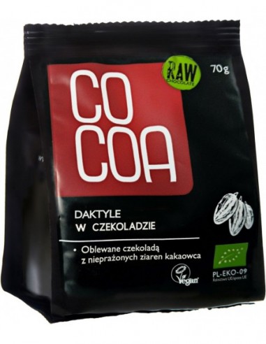 DAKTYLE W SUROWEJ CZEKOLADZIE BIO 70...