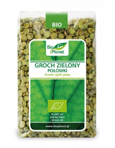 GROCH ZIELONY POŁÓWKI BIO 500 g - BIO...