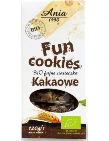 FUN COOKIES KAKAOWE BIO 120 g - BIO ANIA