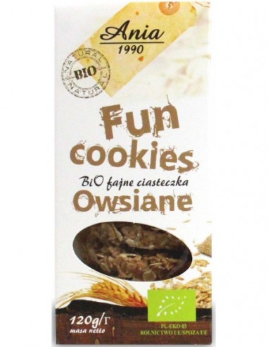 FUN COOKIES OWSIANE BIO 120 g - BIO ANIA