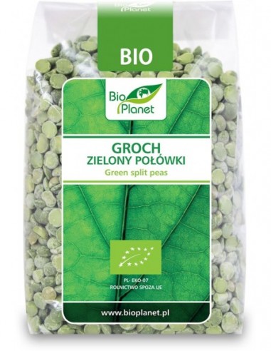 GROCH ZIELONY POŁÓWKI BIO 400 g - BIO...