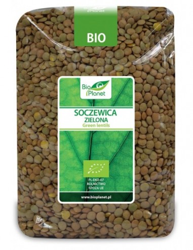 SOCZEWICA ZIELONA BIO 1 kg - BIO PLANET