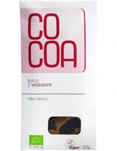 TABLICZKA BIAŁA Z WIŚNIAMI BIO 50 g -...