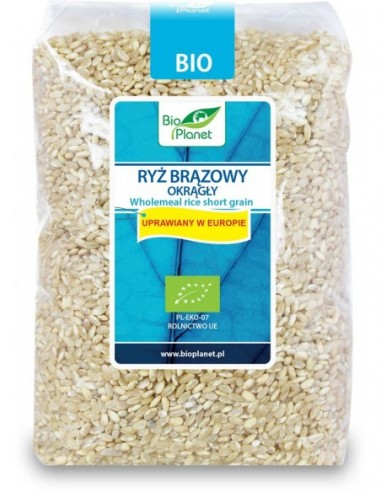 RYŻ BRĄZOWY OKRĄGŁY BIO 1 kg - BIO...