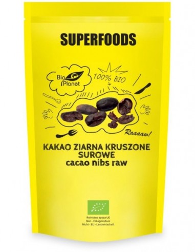 KAKAO ZIARNA KRUSZONE SUROWE BIO 250...