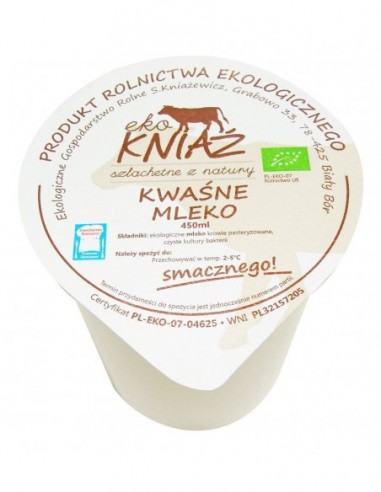 KWAŚNE MLEKO BIO 400 ml - EKO KNIAŹ