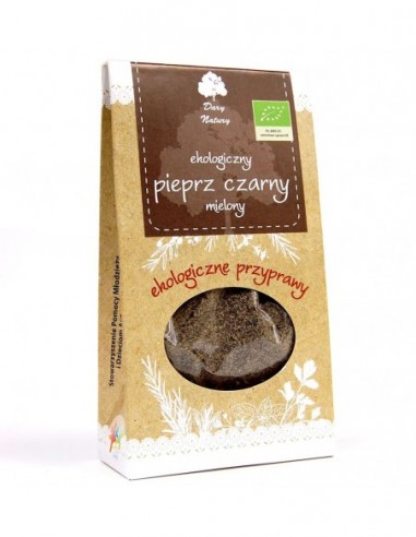PIEPRZ CZARNY MIELONY BIO 50 g - DARY...
