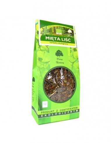 HERBATKA LIŚĆ MIĘTY BIO 100 g - DARY...