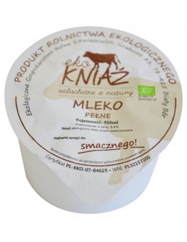 MLEKO ŚWIEŻE PEŁNE BIO 400 ml - EKO...