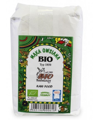 MĄKA OWSIANA RAZOWA TYP 1850 BIO 500...