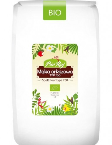 MĄKA ORKISZOWA BIAŁA TYP 700 BIO 1 kg...