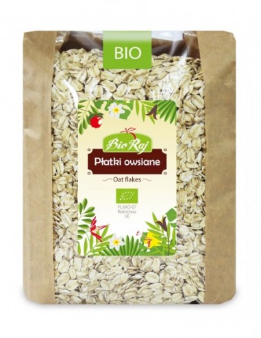 PŁATKI OWSIANE BIO 1 kg - BIO RAJ