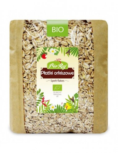 PŁATKI ORKISZOWE BIO 1 kg - BIO RAJ