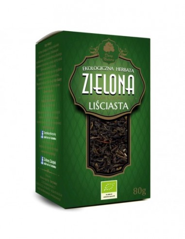 HERBATA ZIELONA LIŚCIASTA BIO 80 g -...