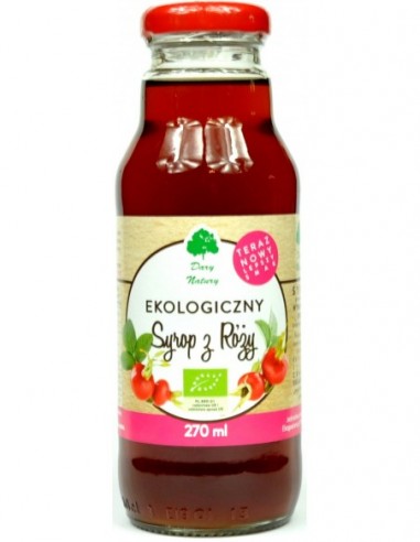 SYROP Z RÓŻY BIO 270 ml - DARY NATURY