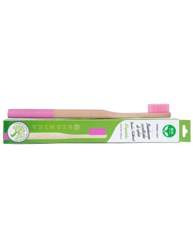 SZCZOTECZKA DO ZĘBÓW BAMBUSOWA RÓŻOWA...