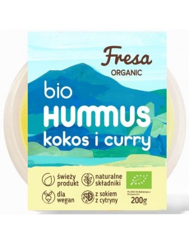 HUMMUS Z KOKOSEM I CURRY BIO 200 g -...