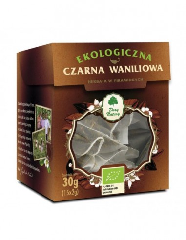 HERBATA CZARNA WANILIOWA PIRAMIDKI...