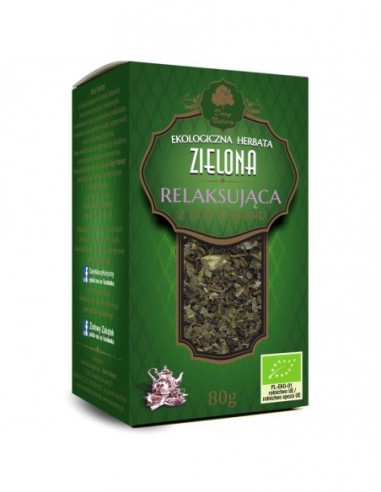 HERBATA ZIELONA RELAKSUJĄCA BIO 80 g...