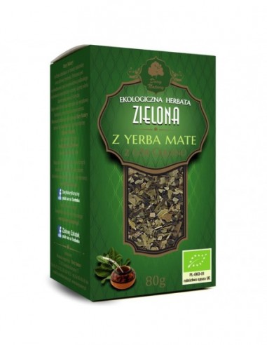 HERBATA ZIELONA Z YERBA MATE BIO 80 g...