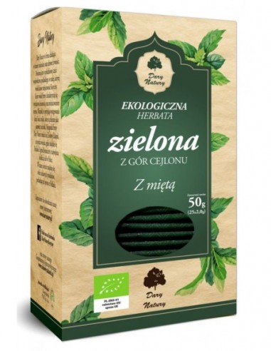 HERBATA ZIELONA Z MIĘTĄ BIO (25 x 2...