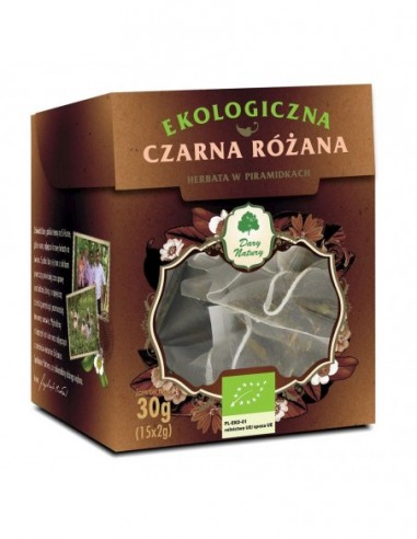 HERBATA CZARNA RÓŻANA PIRAMIDKI BIO...