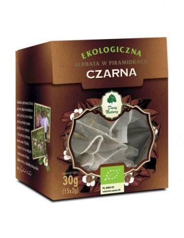HERBATA CZARNA PIRAMIDKI BIO (15 x 2...