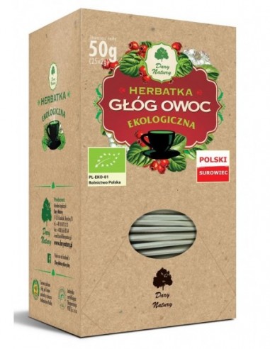 HERBATKA OWOC GŁOGU BIO (25 x 2 g) -...