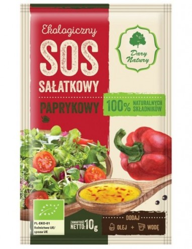 SOS SAŁATKOWY PAPRYKOWY BIO 10 g -...