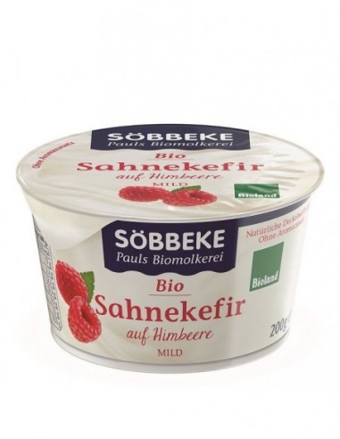 KEFIR KREMOWY Z MALINAMI BIO 200 g -...