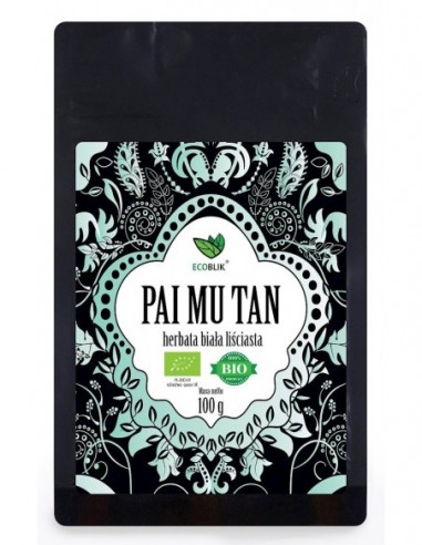 HERBATA BIAŁA PAI MU TAN BIO 100 g -...