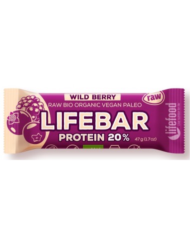 BATON OWOCE LEŚNE PROTEINOWY RAW BIO...