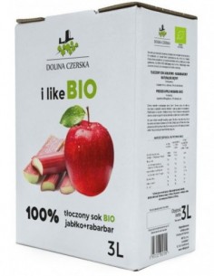 SOK JABŁKOWO - RABARBAROWY...