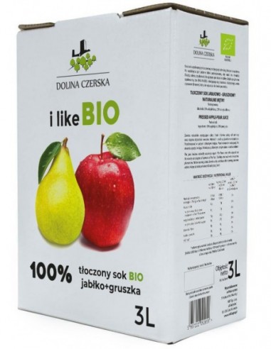 SOK JABŁKOWO - GRUSZKOWY NFC BIO 3 L...