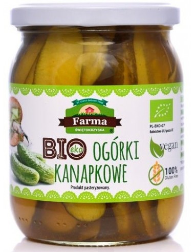 OGÓRKI KANAPKOWE BEZGLUTENOWE BIO 480...