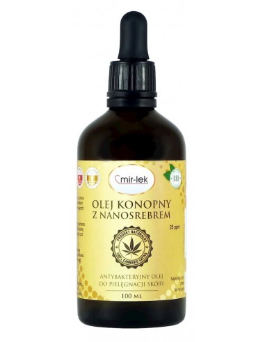 OLEJ KONOPNY Z NANOSREBREM 100 ml -...