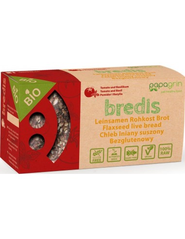 CHLEB LNIANY SUSZONY Z POMIDORAMI I...