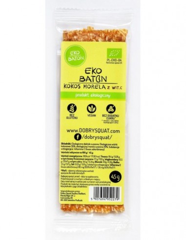 BATON KOKOS MORELA Z WITAMINĄ C BIO...