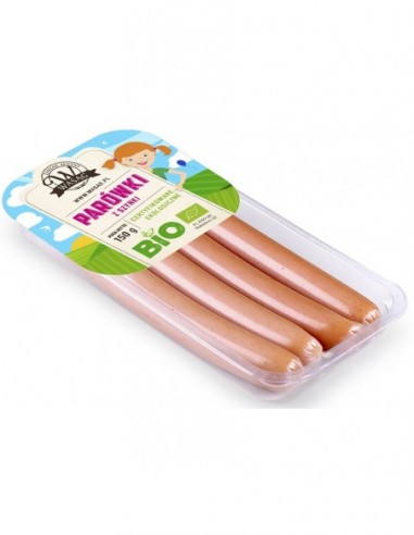 PARÓWKI Z SZYNKI BIO 150 g - WASĄG