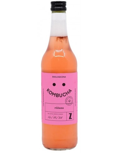 KOMBUCHA RÓŻANA BIO 500 ml - ZAKWASOWNIA