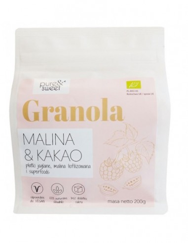 GRANOLA MALINA&KAKAO BEZGLUTENOWA BIO...