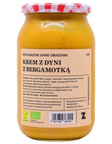 ZUPA KREM Z DYNI Z BERGAMOTKĄ BIO 900...