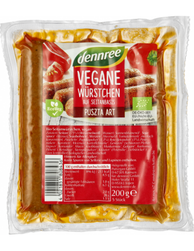 KIEŁBASKI WEGAŃSKIE Z SEITANEM...